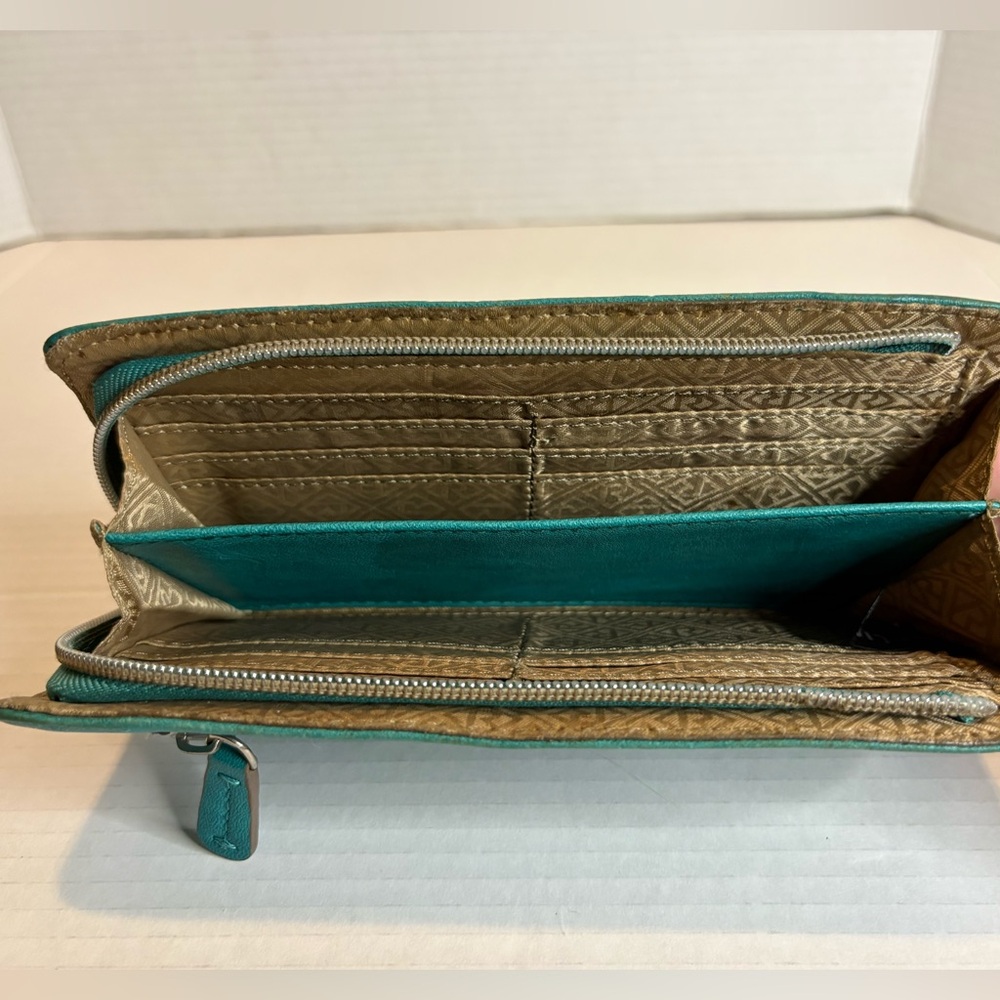 Relic Teal Long Zip Wallet - Picture 7 of 8